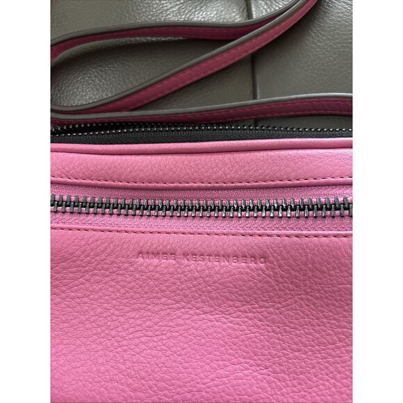 Aimee Kestenberg Classic Soft Pebbled Leather Crossbody Purse Shoulder Bag EUC - Picture 3 of 10